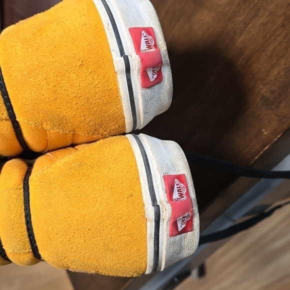 Vans Yellow Suede Canvas Hightops Unisex Mens 8 Womens 9.5 Skater Streetwear - Picture 5 of 8